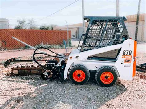 bobcat skid steer trencher attachment